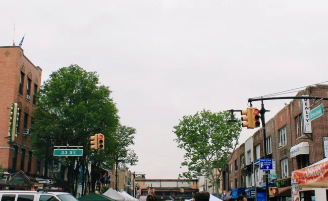 A street market in Queens