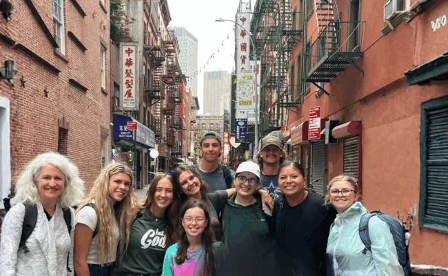 young adults on mission trip