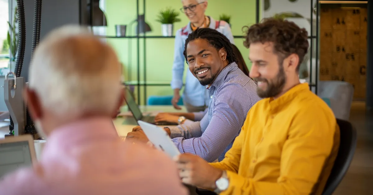 people working their mission organization jobs